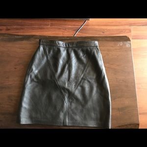 Leather Skirt